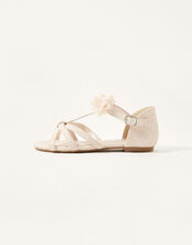 Bridal Corsage Sandals, Pink (PINK), large