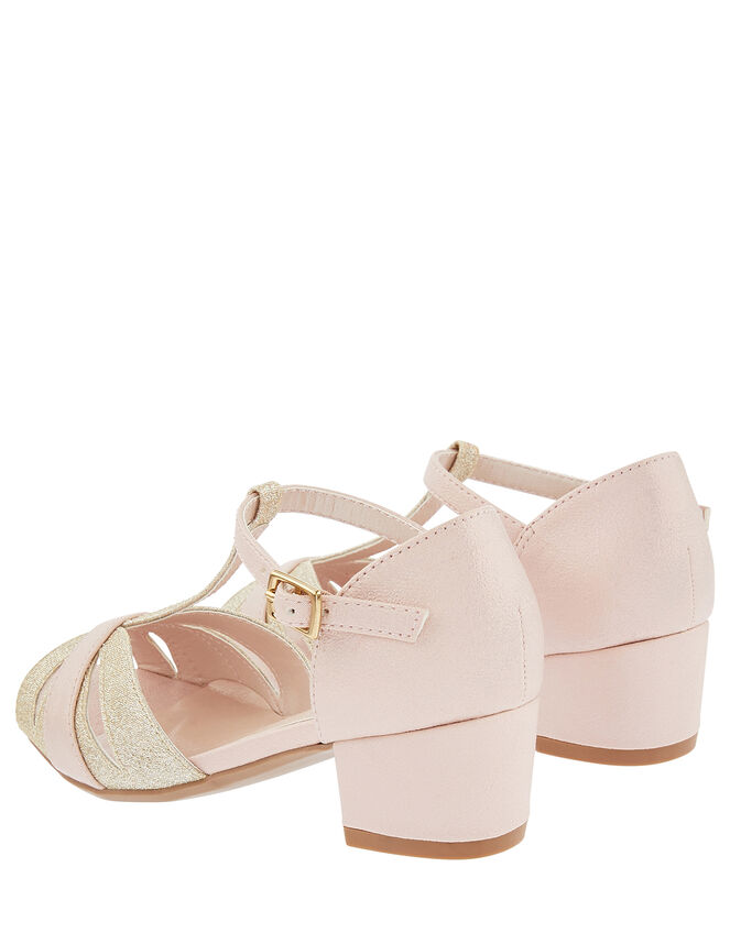 T-Bar Open Toe Charleston Heels, Pink (PINK), large