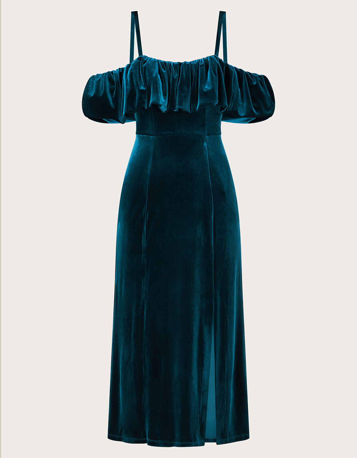 Monsoon teal sales velvet dress