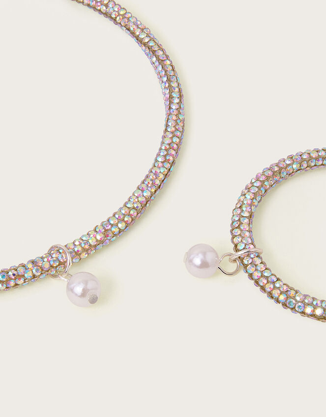 Diamante Necklace and Bracelet Set, , large