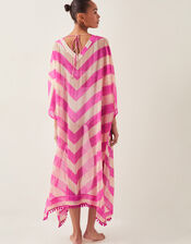 Sorcha Chevron Stripe Kaftan Dress, , large