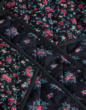 Boutique Quilted Floral Print Jacket, Multi (MULTI), large