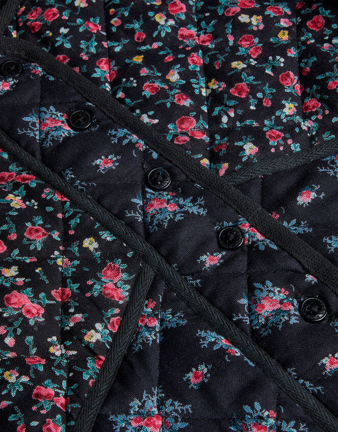 Boutique Quilted Floral Print Jacket, Multi (MULTI), large