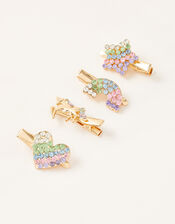 Enchanted Rainbow Gem Hair Clips, , large