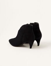 Low Vamp Suede Ankle Boots, Blue (NAVY), large