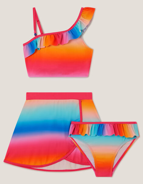 Ombr&eacute; Bikini Set & Skirt, Multi (MULTI), large