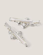 2-Pack Jewel Bow Hair Clips, , large