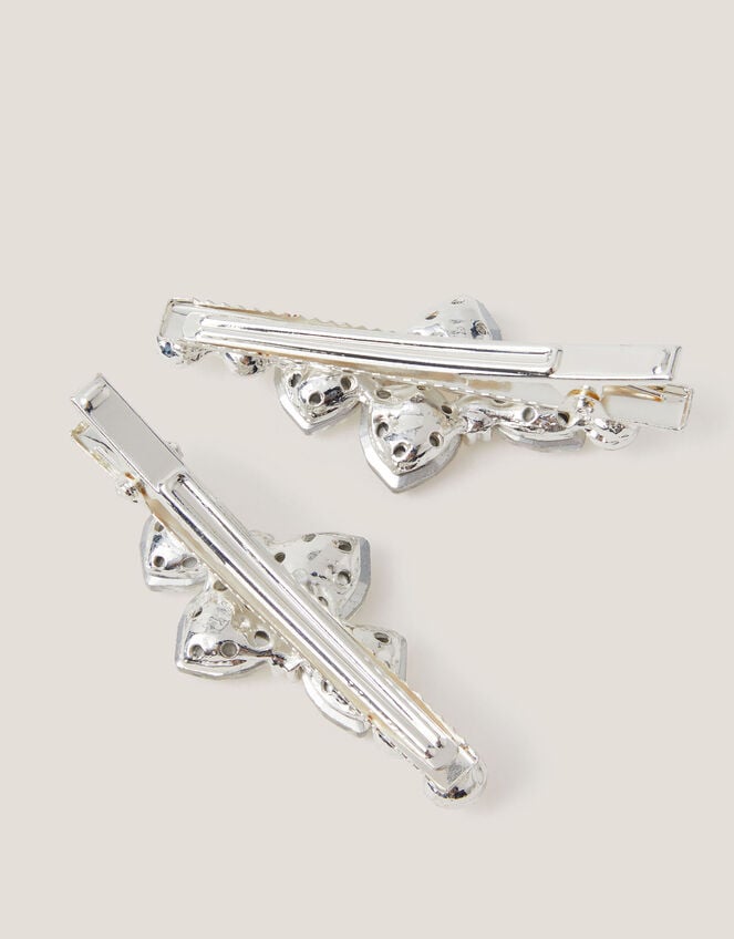 2-Pack Jewel Bow Hair Clips, , large