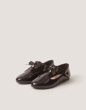 Bow Patent Mary Jane School Shoes, Black (BLACK), large