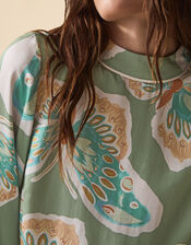 Clemence Aurelie Butterfly Top, Green (SAGE), large