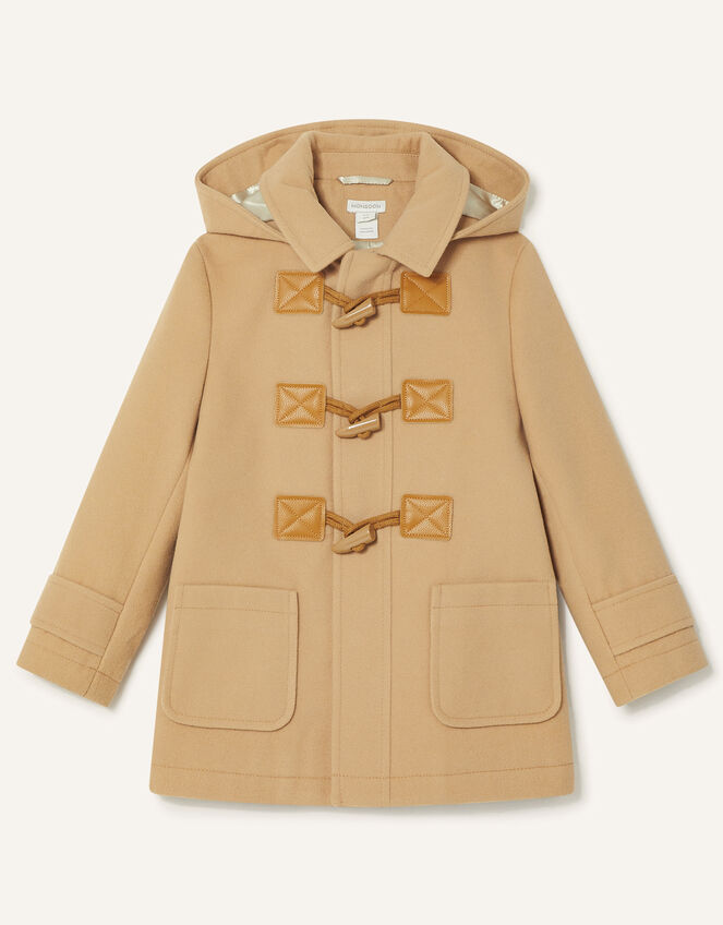 Hooded Duffle Coat, Camel (CAMEL), large