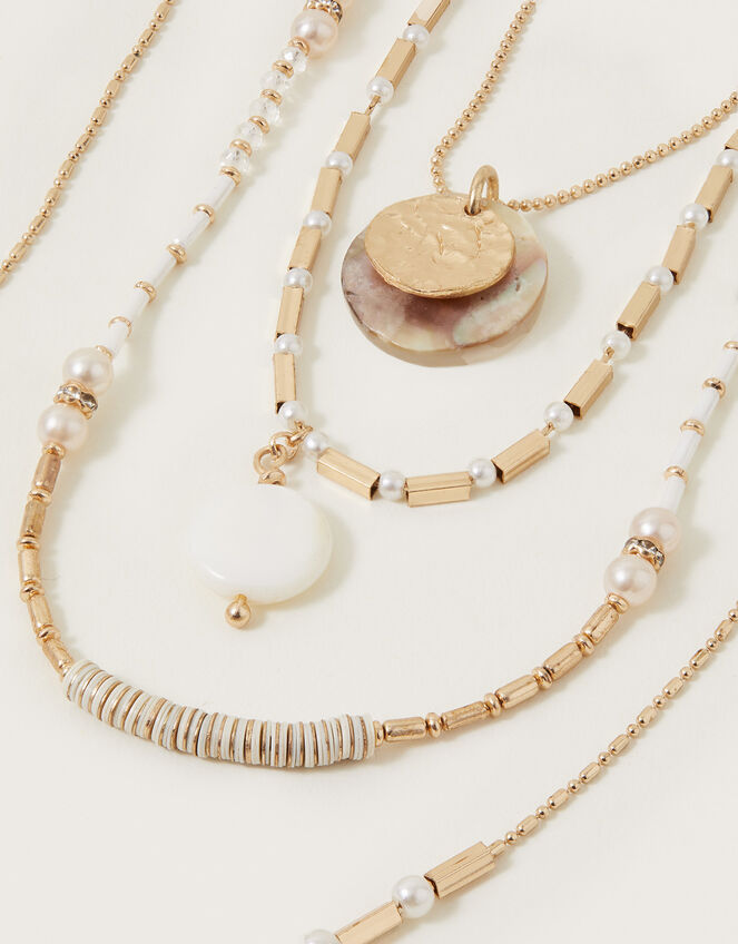 Pearl Layered Necklace, , large
