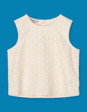 Liewood Delphia Anglaise Top, Cream (CREAM), large