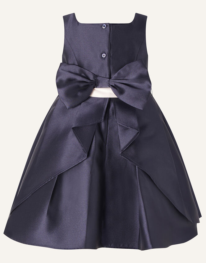 Baby Audrey Duchess Twill Dress, Blue (NAVY), large