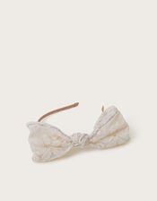 Flower Bow Headband, , large