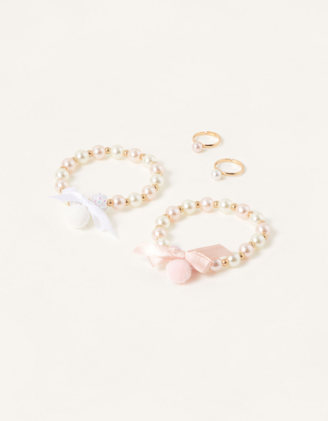 Pom Pom Sparkle Bracelet and Ring Set