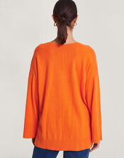 Coni Cashmere Sweater, Orange (ORANGE), large