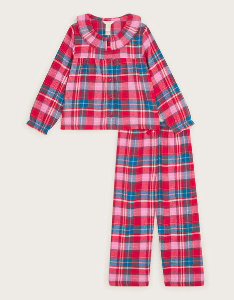 Check Print Pyjamas, Red (RED), large