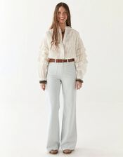 Maison Hotel Devendra Leather Belt, Brown (BROWN), large