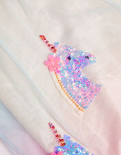 Disco Unicorn Trapeze Dress , Blue (BLUE), large
