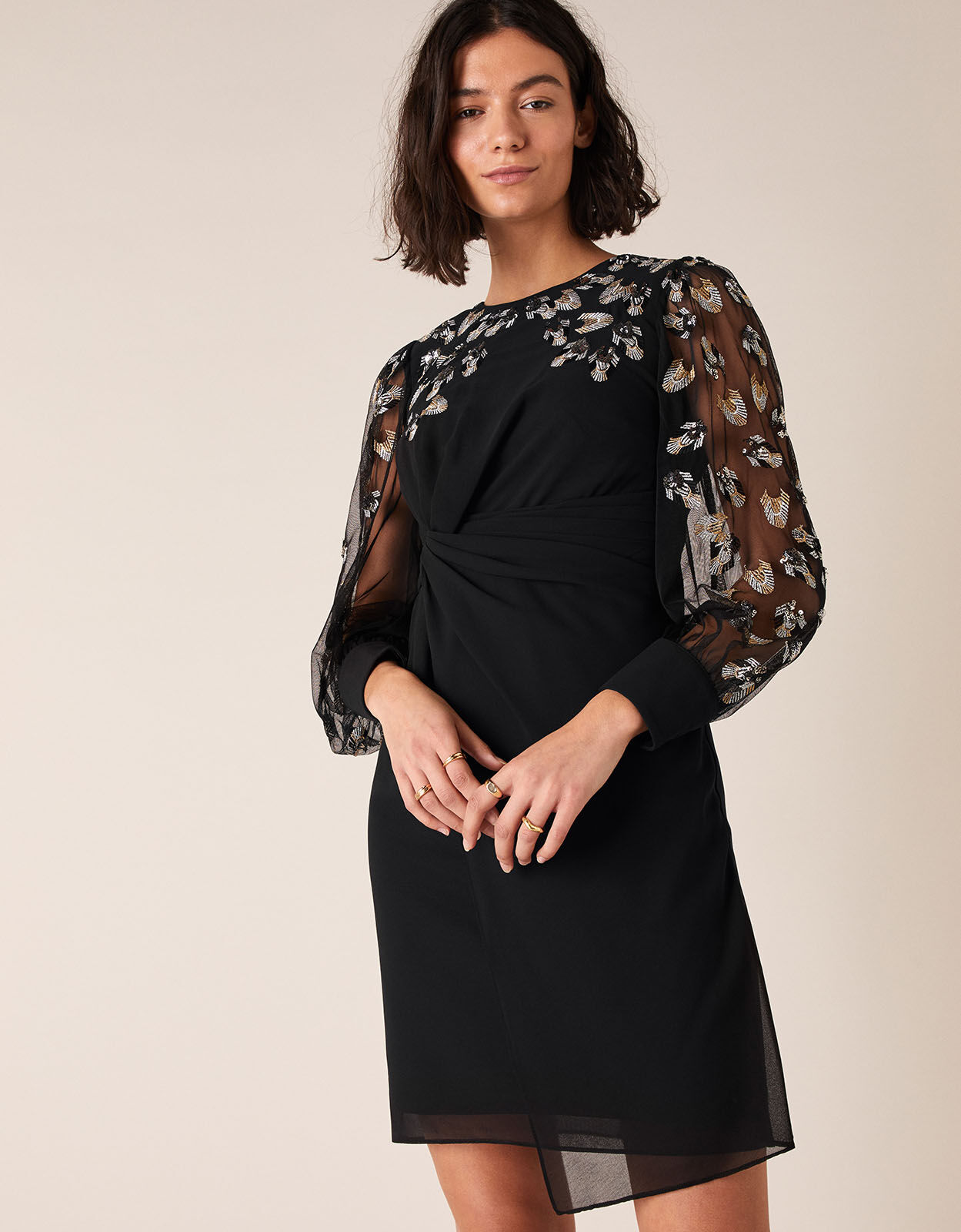 Monsoon feather dress cheap