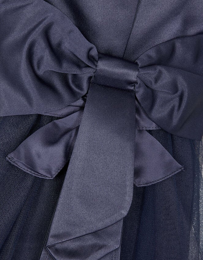 Baby Tulle Skirt Bridesmaid Dress, Blue (NAVY), large