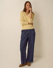 Harper Regular Wide Leg Jeans, Blue (INDIGO), large