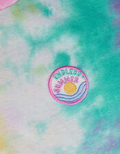 Tie-Dye Cotton T-Shirt, Multi (MULTI), large