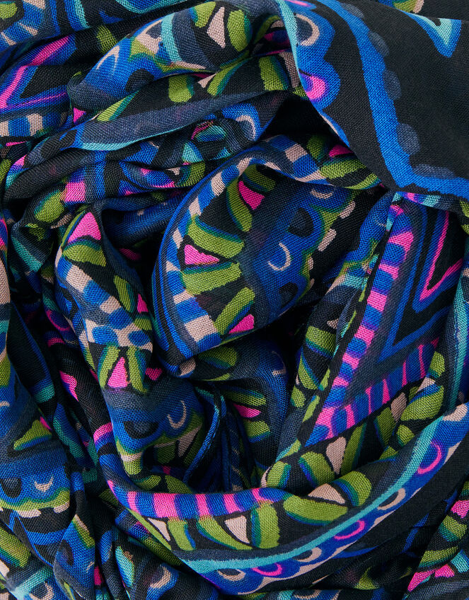 Star Print Scarf, , large