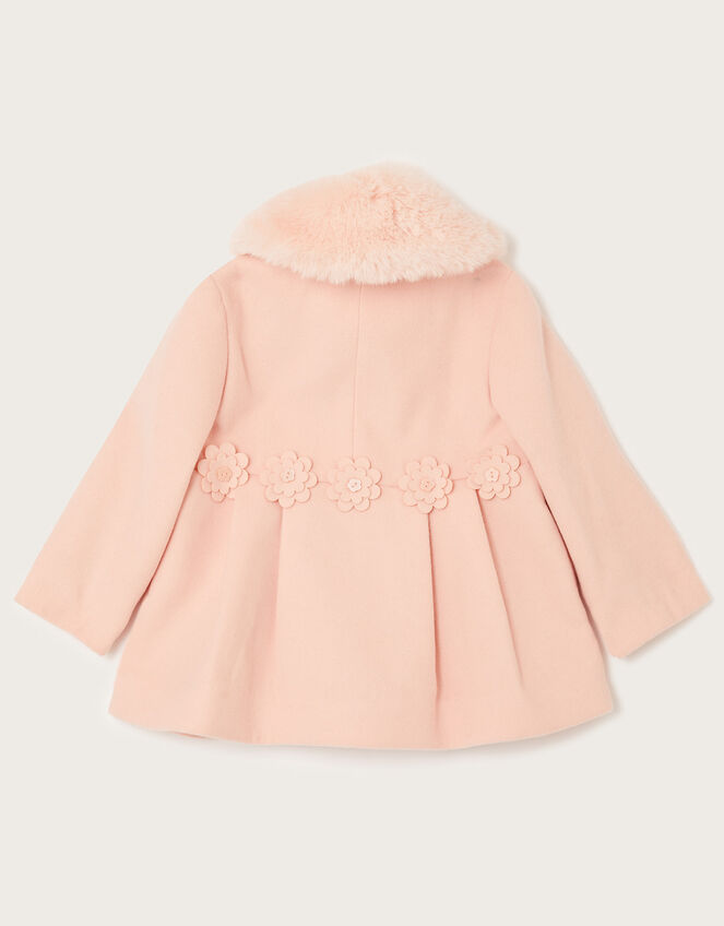 Baby Laser Flower Waist Coat, Pink (PALE PINK), large