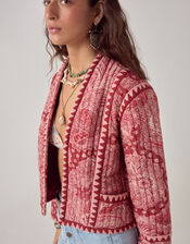 Maison Hotel Sujata Paisley Quilted Jacket, Red (RED), large