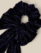 Velvet Bow Hair Scrunchie, , large