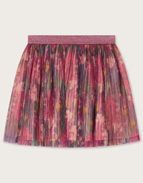 Floral Shimmer Skirt, Pink (PINK), large