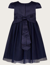 Baby Tulle Bridesmaid Dress , Blue (NAVY), large