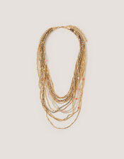 Bead Layered Necklace, , large