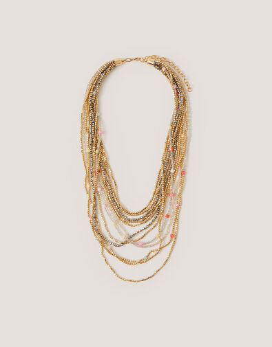 Bead Layered Necklace, , large