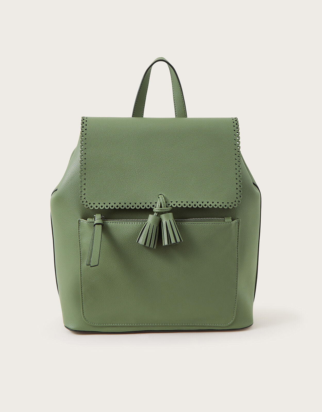 Tassel Backpack Green