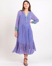 East Rian Pintuck Dress, Purple (LILAC), large