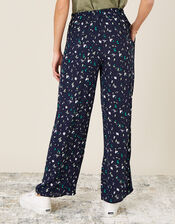 Tracy Printed Smart Trousers, Blue (NAVY), large