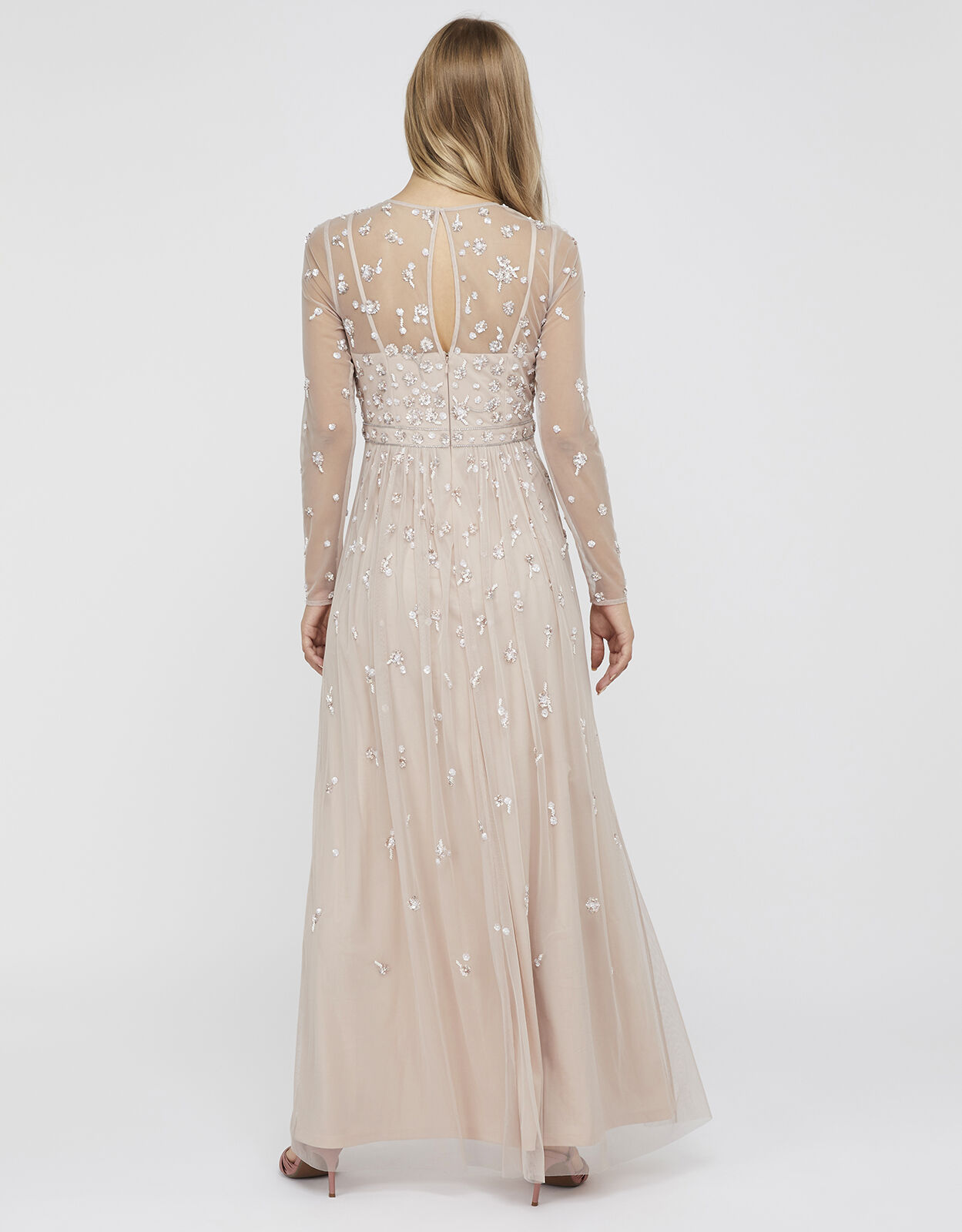 monsoon pink sequin dress