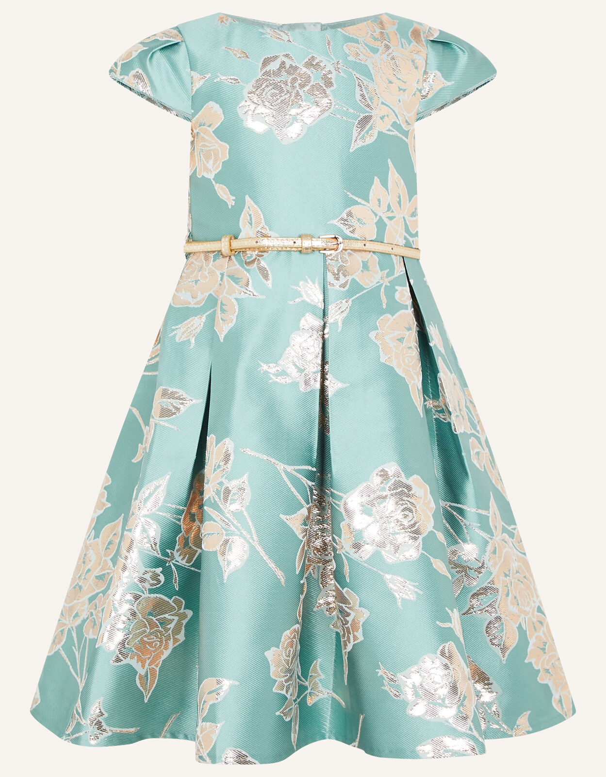 Darla Jacquard Dress Teal