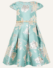 Darla Jacquard Dress, Teal (DUCK EGG), large