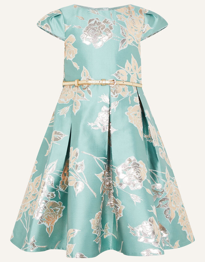 Darla Jacquard Dress, Teal (DUCK EGG), large
