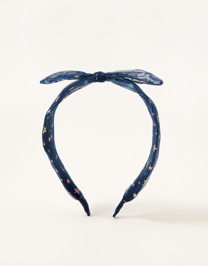 Rainbow Star Knot Headband, , large