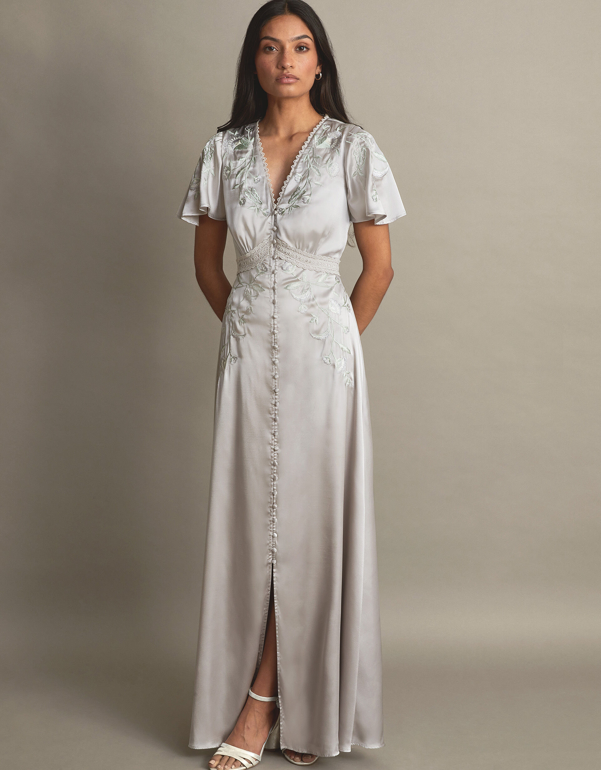 Truth maxi dress silver cheap
