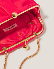 Rhian Satin Clutch Bag, , large