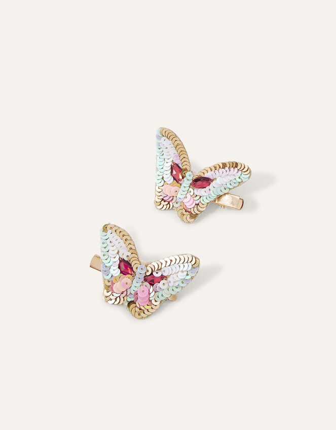 Papillon Hair Clip Twinset, , large