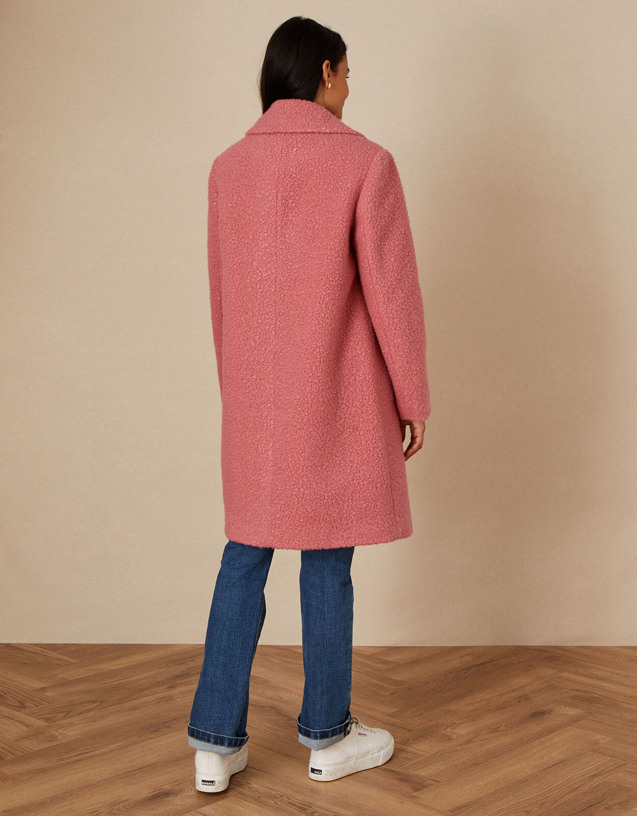 Monsoon lizzie boucle coat top