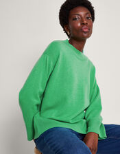 Claire Cashmere Jumper, Green (GREEN), large