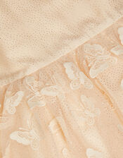 Mapel Butterfly Tulle Dress, Natural (CHAMPAGNE), large